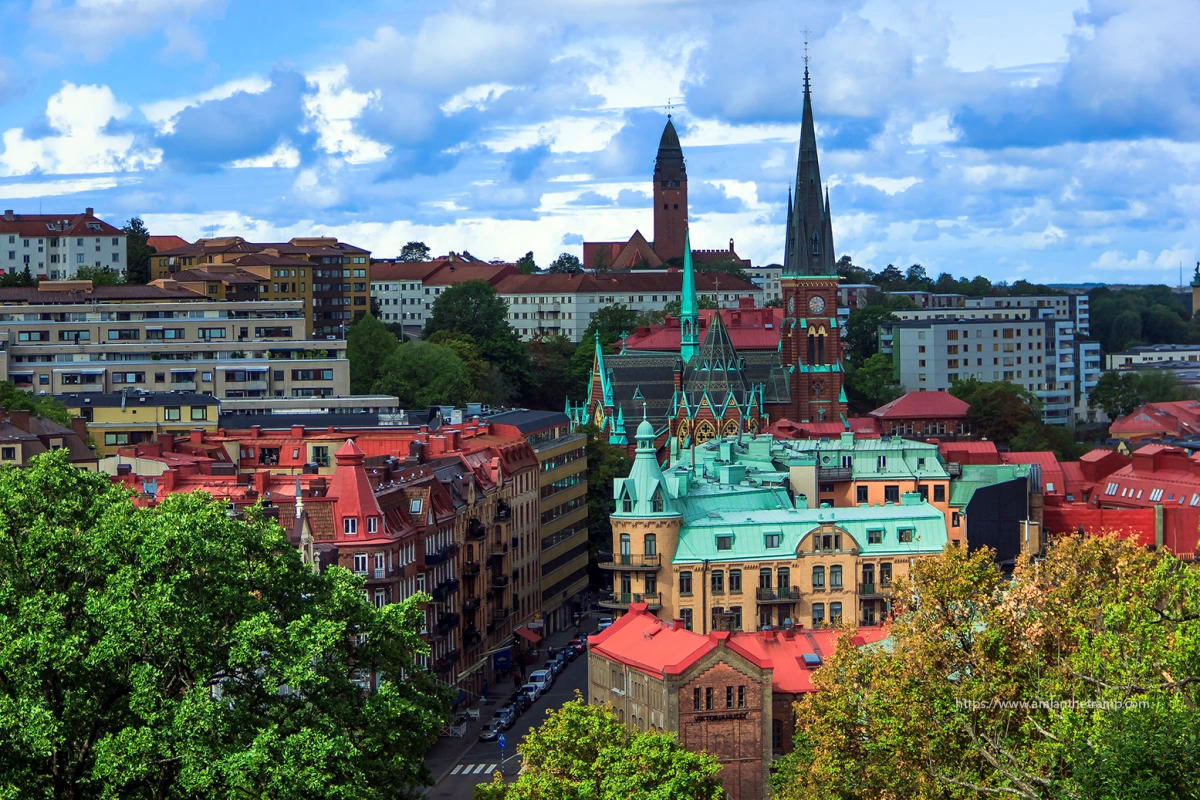 top view from skansen kronan